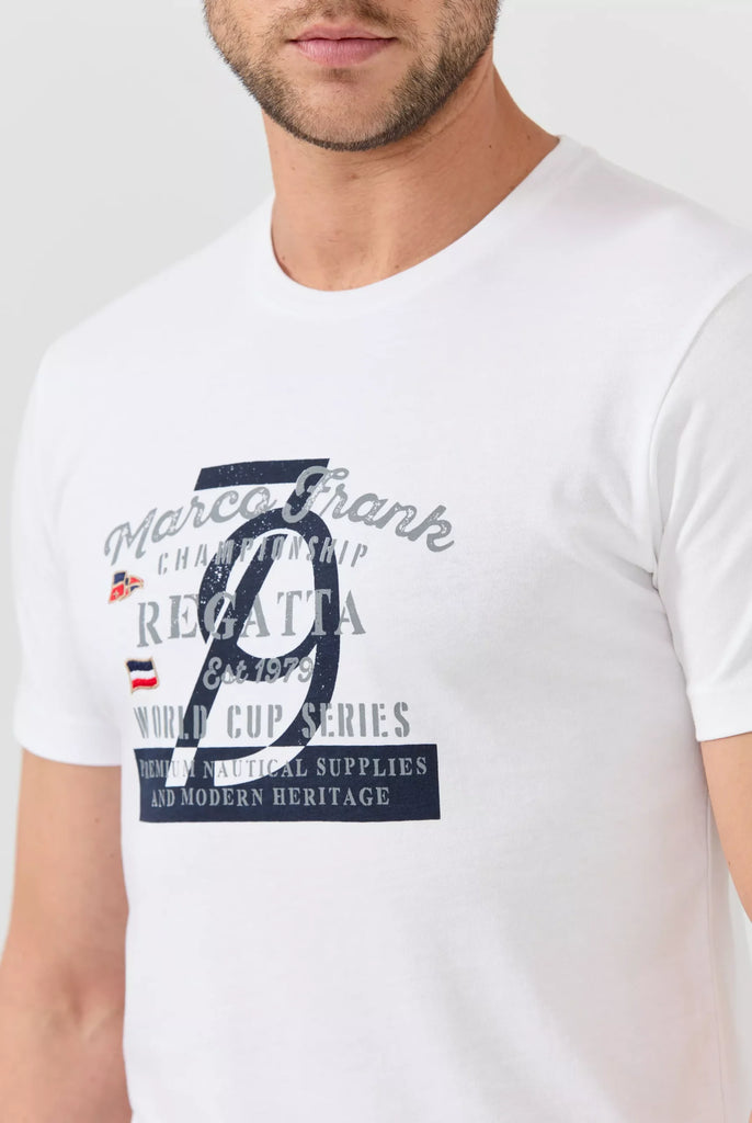 Talon: T-shirt Avec Imprimé Nautique - Marco Frank