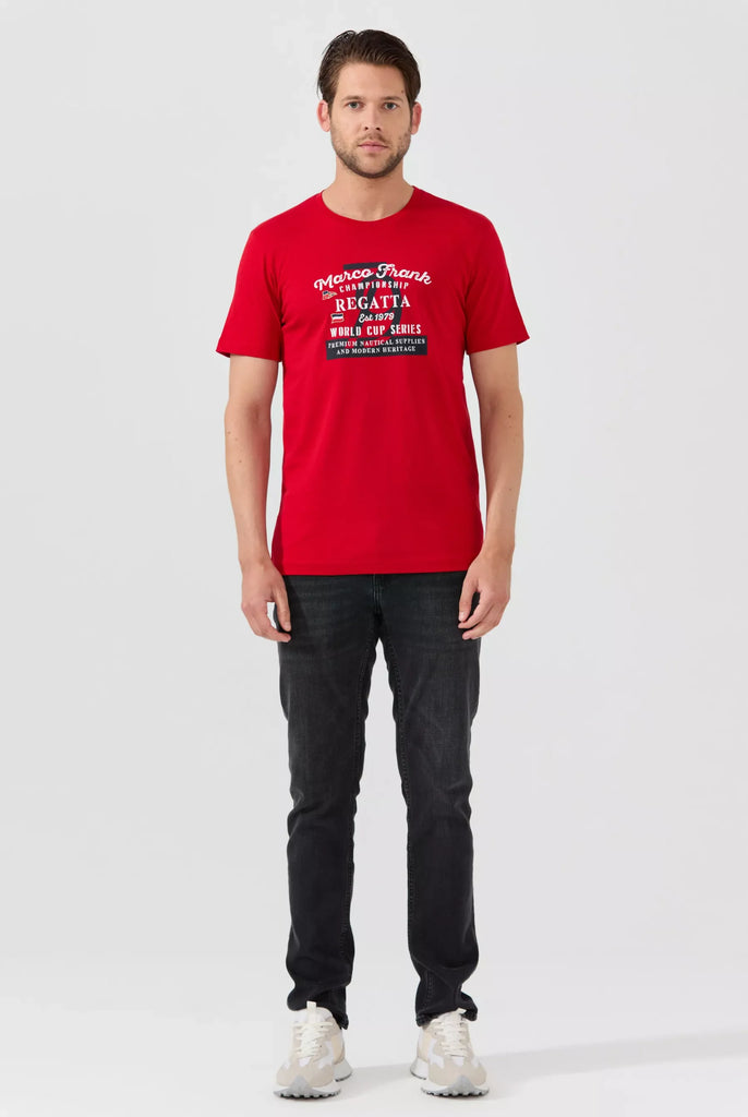 Talon: T-shirt Avec Imprimé Nautique - Marco Frank