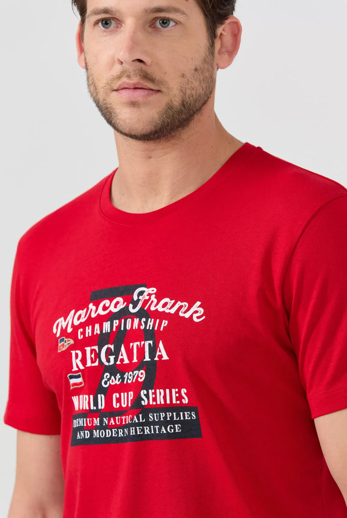 Talon: T-shirt Avec Imprimé Nautique - Marco Frank