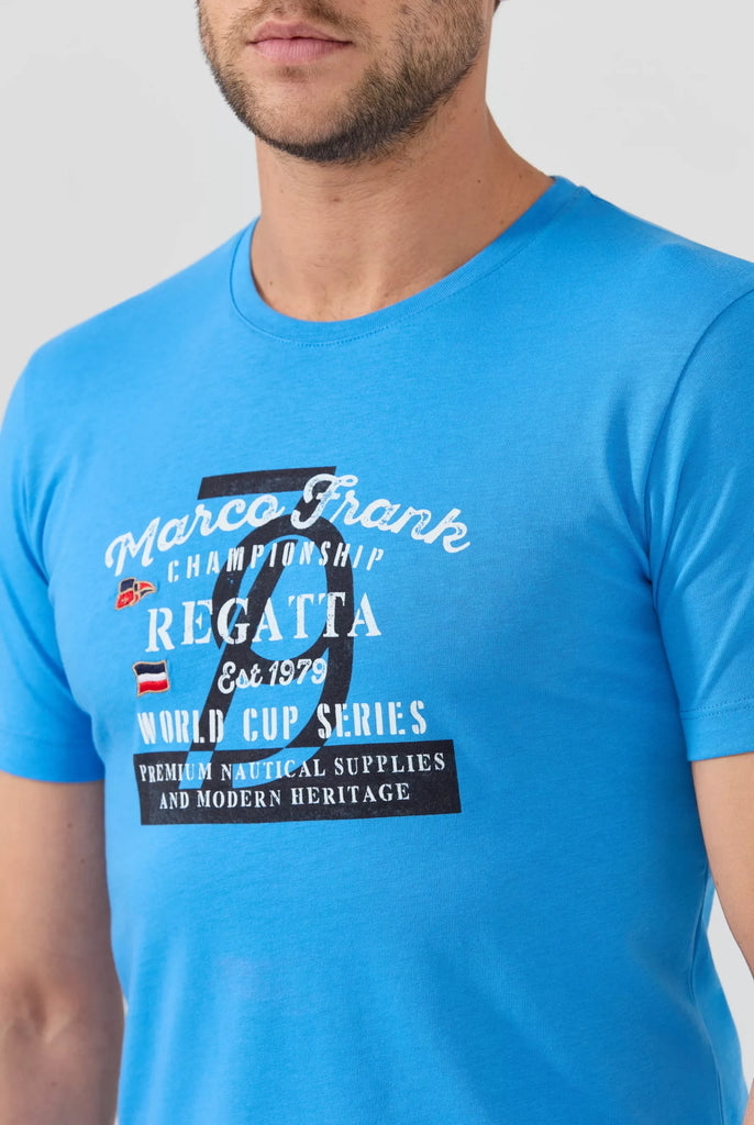 Talon: T-shirt Avec Imprimé Nautique - Marco Frank