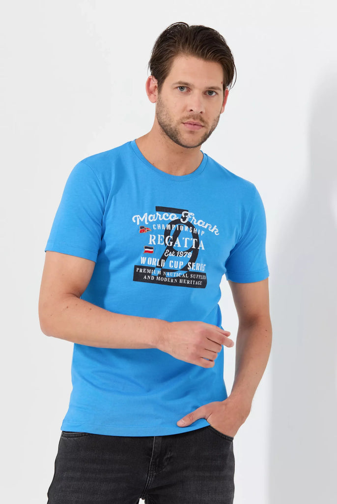 Talon: T-shirt Avec Imprimé Nautique - Marco Frank