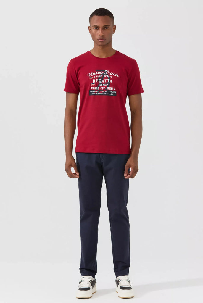 Talon: T-shirt Avec Imprimé Nautique - Marco Frank