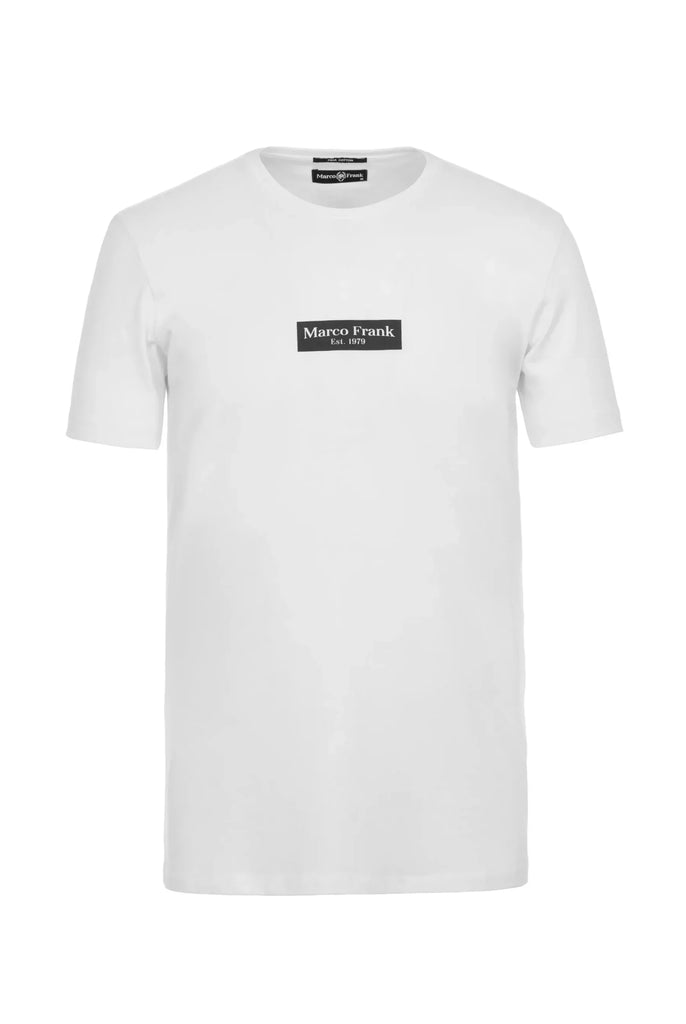 Travis: T-shirt Avec Imprimé Logo Rectangle - Marco Frank