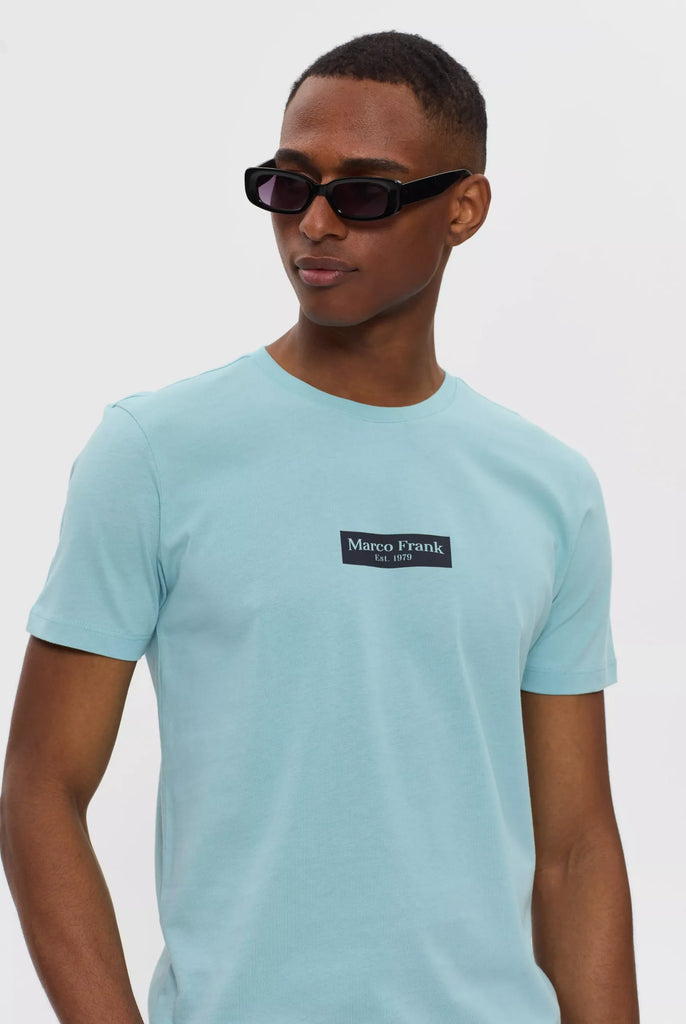 Travis: T-shirt Avec Imprimé Logo Rectangle - Marco Frank