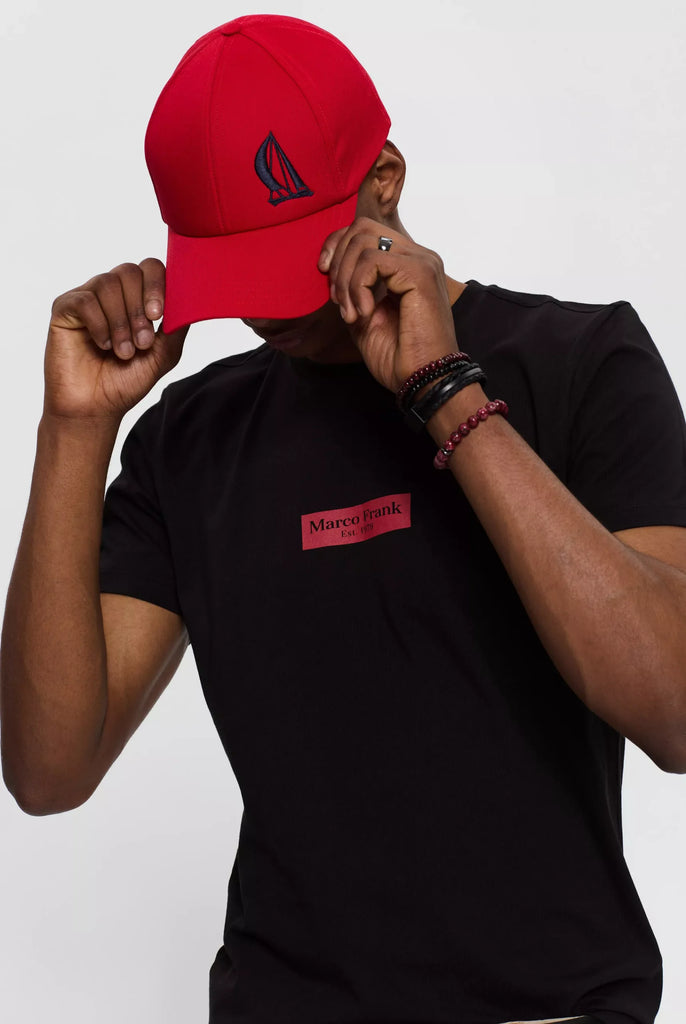 Travis: T-shirt Avec Imprimé Logo Rectangle - Marco Frank