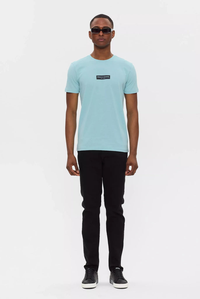 Travis: T-shirt Avec Imprimé Logo Rectangle - Marco Frank