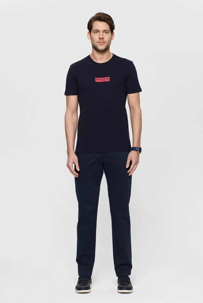 Travis: T-shirt Avec Imprimé Logo Rectangle - Marco Frank