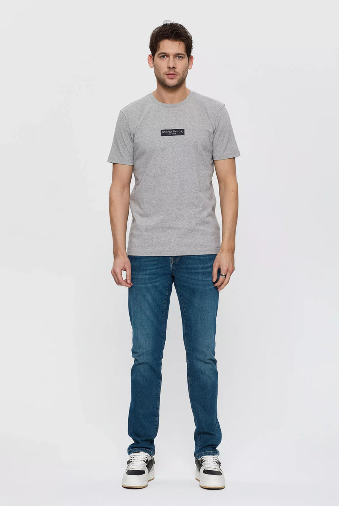 Travis: T-shirt Avec Imprimé Logo Rectangle - Marco Frank