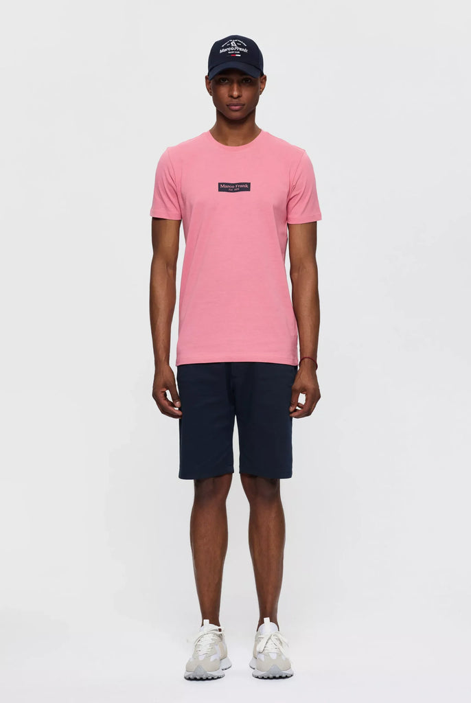Travis: T-shirt Avec Imprimé Logo Rectangle - Marco Frank