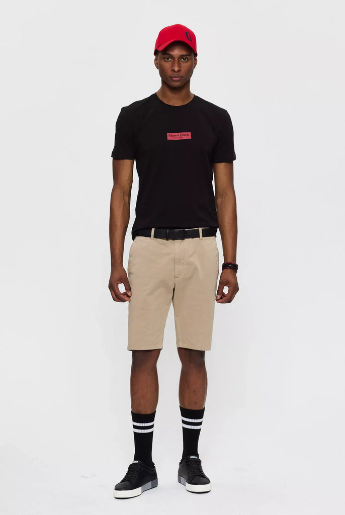 Travis: T-shirt Avec Imprimé Logo Rectangle - Marco Frank