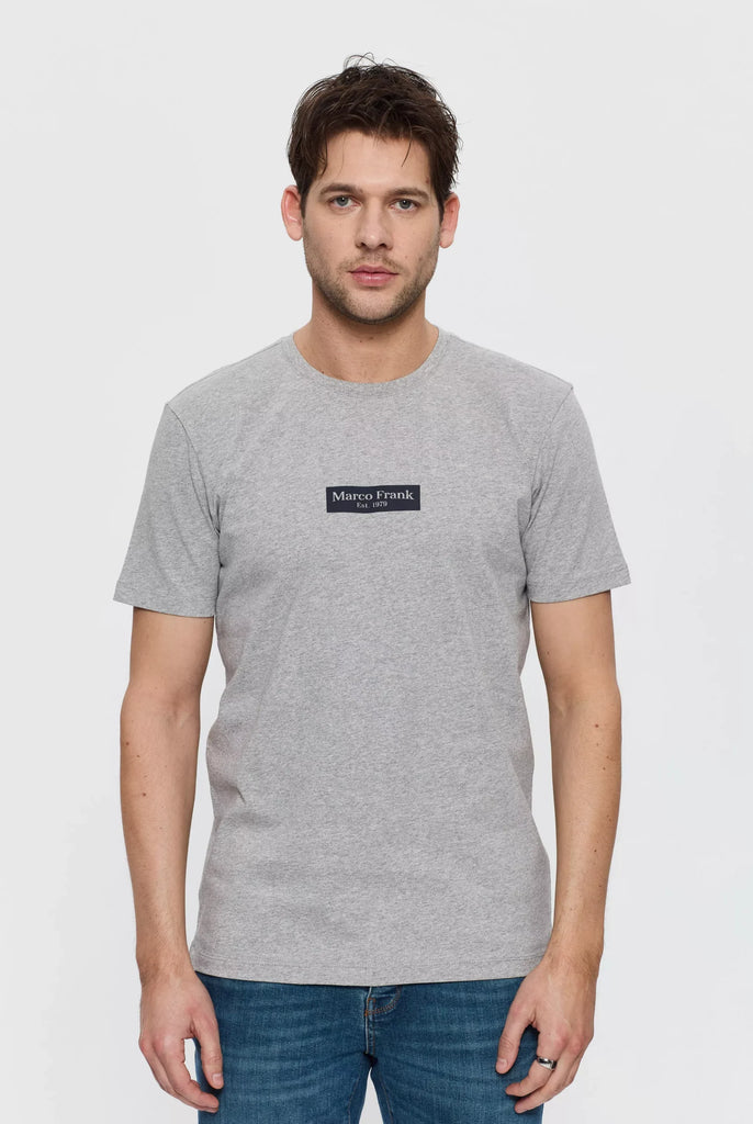 Travis: T-shirt Avec Imprimé Logo Rectangle - Marco Frank