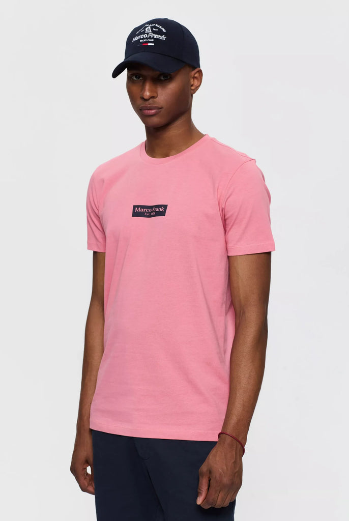 Travis: T-shirt Avec Imprimé Logo Rectangle - Marco Frank