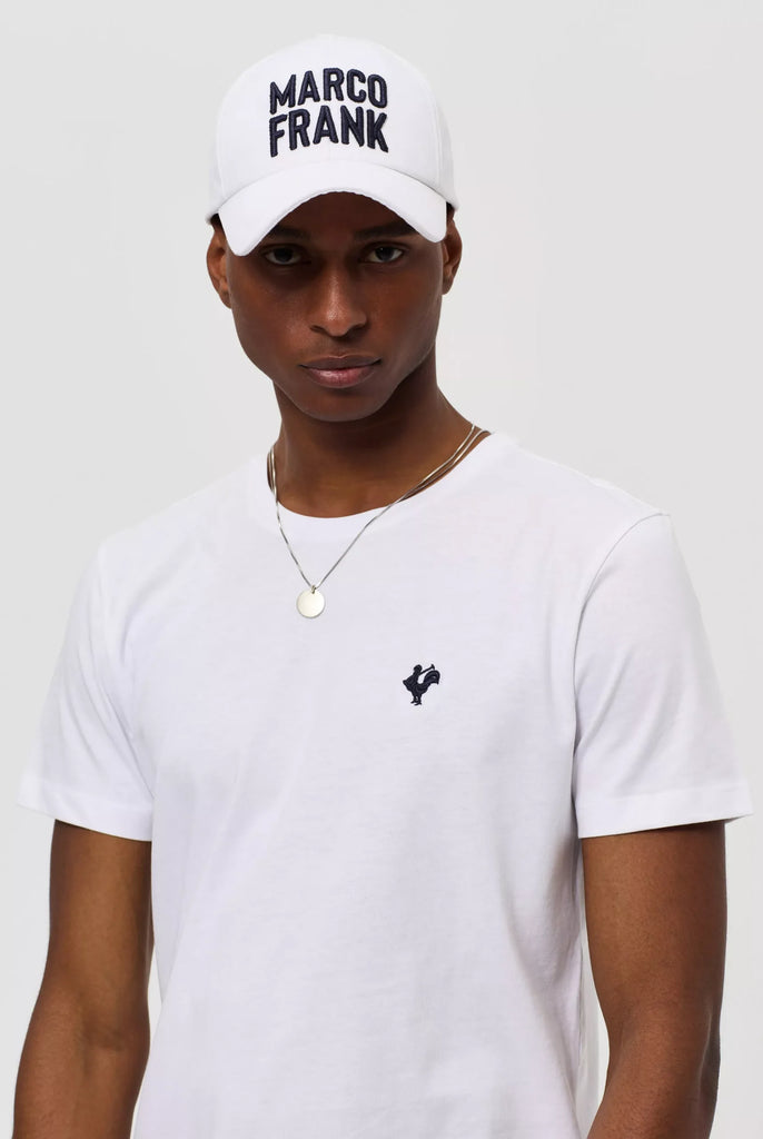 Vincent: T-Shirt Avec Logo de Coq Emblématique Brodé - Marco Frank