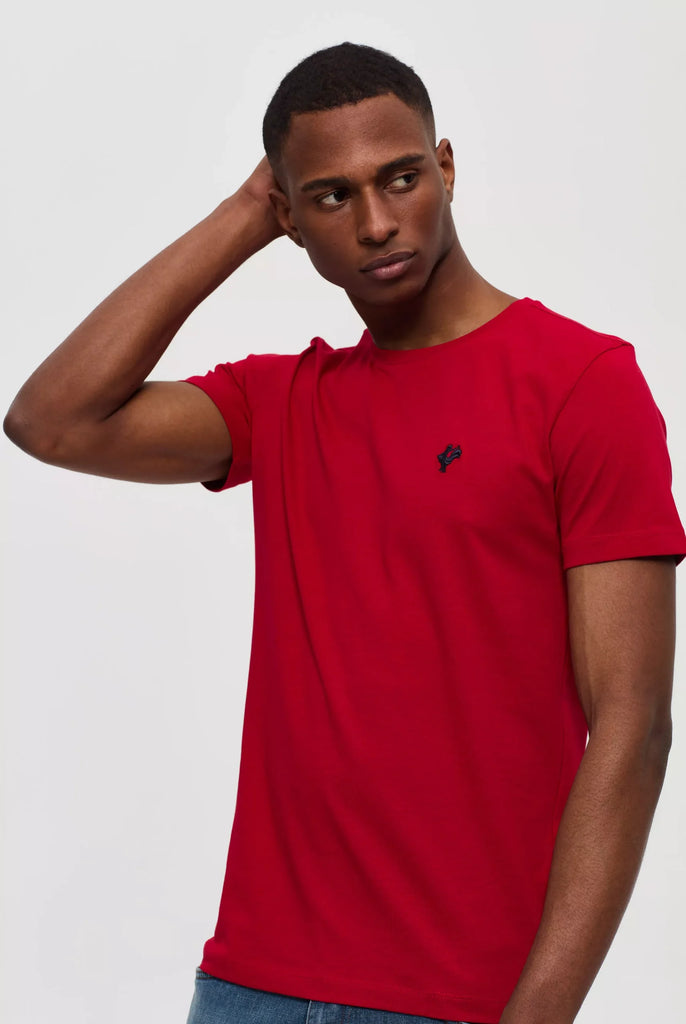 Vincent: T-Shirt Avec Logo de Coq Emblématique Brodé - Marco Frank