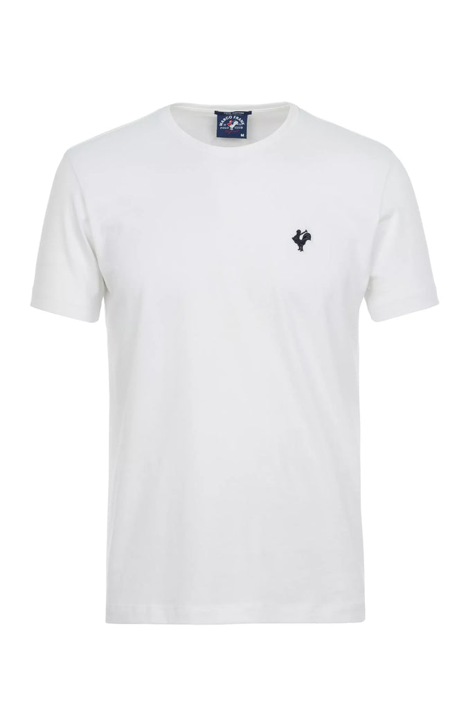 Vincent: T-Shirt Avec Logo de Coq Emblématique Brodé - Marco Frank