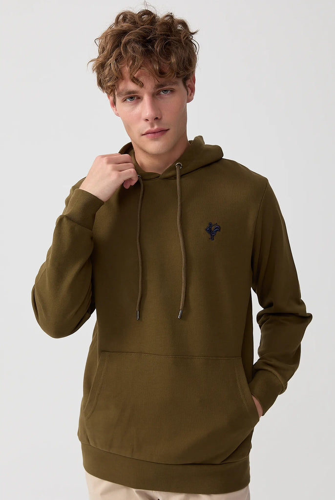 Visage: Sweat Capuche Avec Logo de Coq Emblématique Brodé - Marco Frank